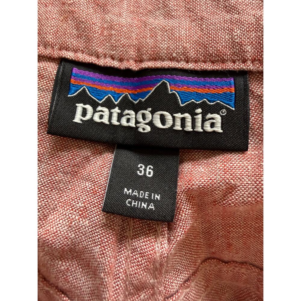 Patagonia Men's Hemp Cotton Blend Shorts, Light Red, Size 36 - Picture 3 of 4